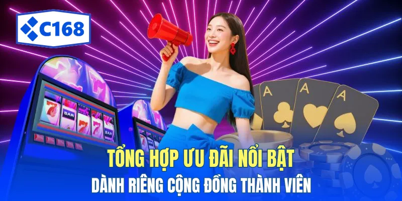 Chính Sách Khuyến Mãi C168 - Tổng Hợp Ưu Đãi Hấp Dẫn 1 Tổng hợp ưu đãi nổi bật dành riêng cộng đồng thành viên